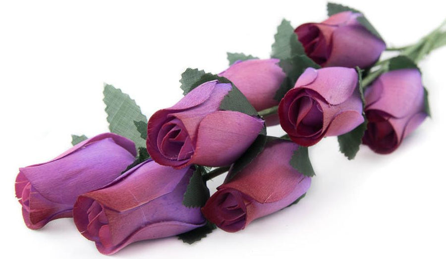 Wholesale Closed Bud Wooden Roses FULL CASE 100 Bunches, Mix and Match Colors, Price is per Bunch