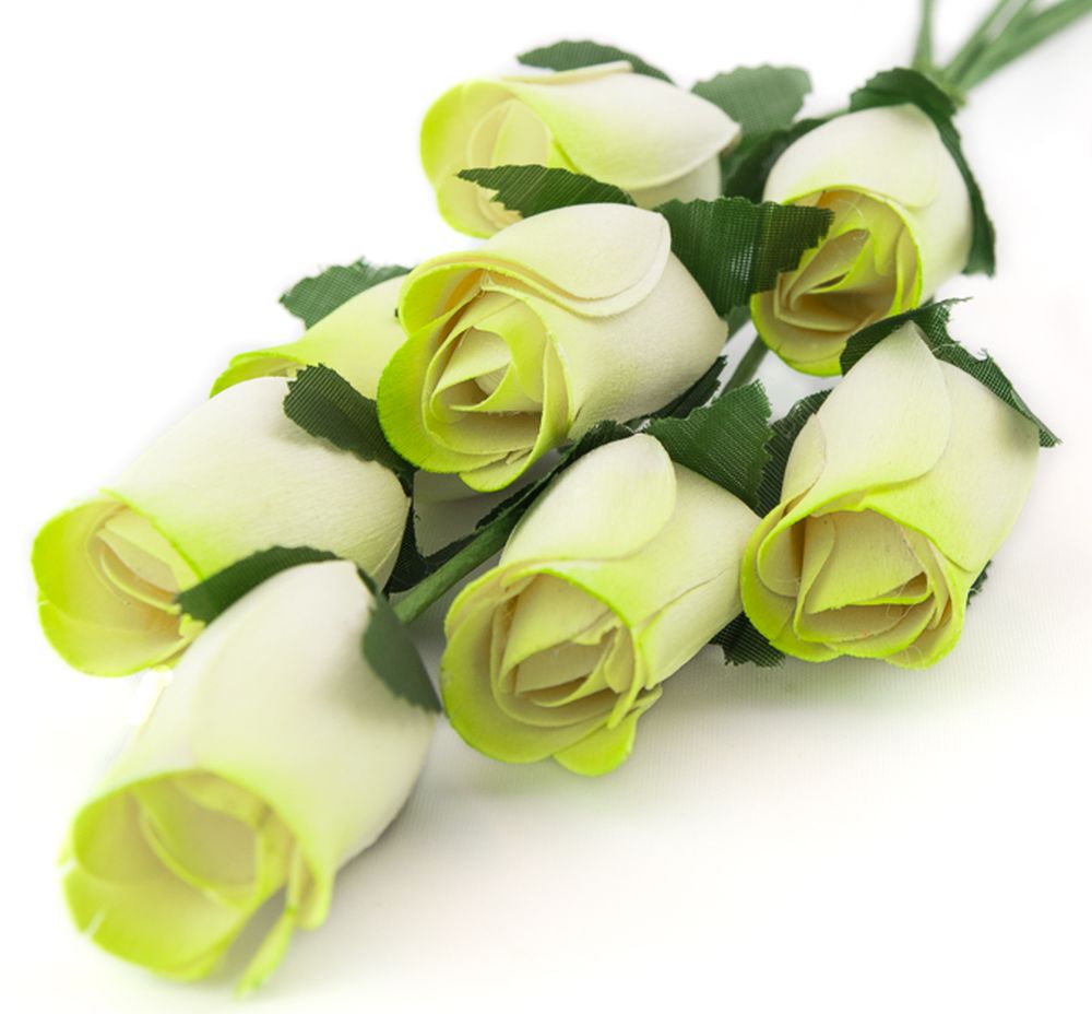 Wholesale Closed Bud Wooden Roses FULL CASE 100 Bunches, Mix and Match Colors, Price is per Bunch