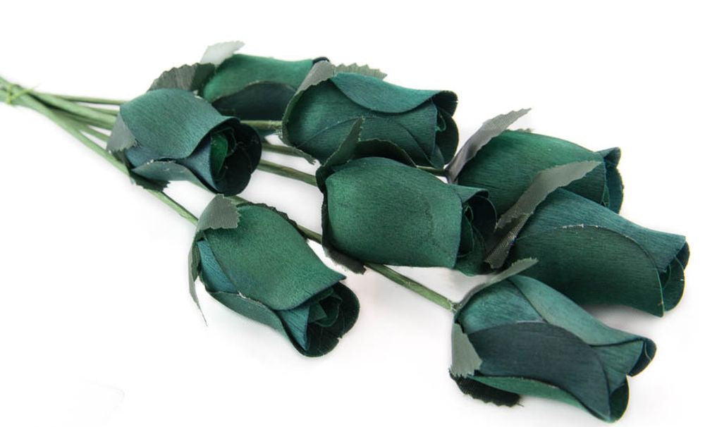 Wholesale Closed Bud Wooden Roses FULL CASE 100 Bunches, Mix and Match Colors, Price is per Bunch