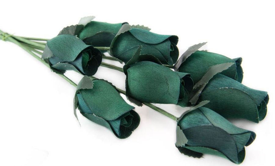 Wholesale Closed Bud Wooden Roses FULL CASE 100 Bunches, Mix and Match Colors, Price is per Bunch