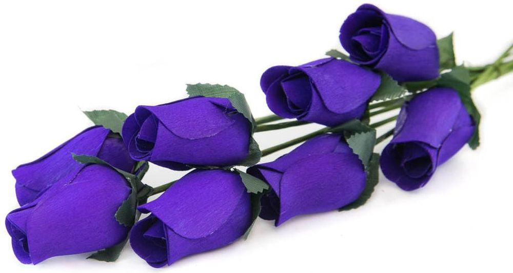 Wholesale Closed Bud Wooden Roses FULL CASE 100 Bunches, Mix and Match Colors, Price is per Bunch