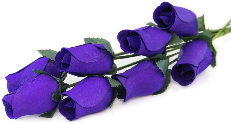 Wholesale Closed Bud Wooden Roses FULL CASE 100 Bunches, Mix and Match Colors, Price is per Bunch