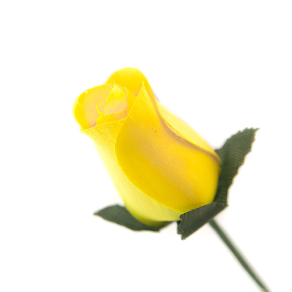Yellow Closed Bud Roses 8-Pack - The Original Wooden Rose
