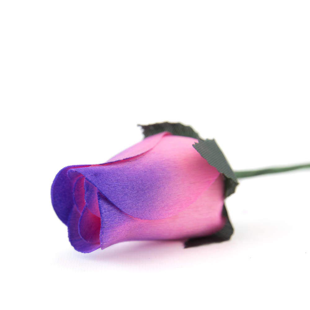 Pink/Purple Closed Bud Roses 8-Pack - The Original Wooden Rose
