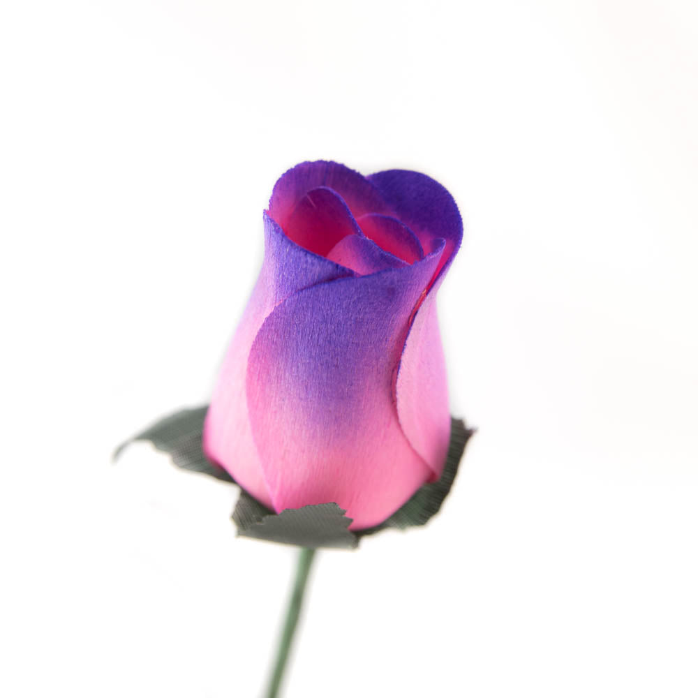Pink/Purple Closed Bud Roses 8-Pack - The Original Wooden Rose