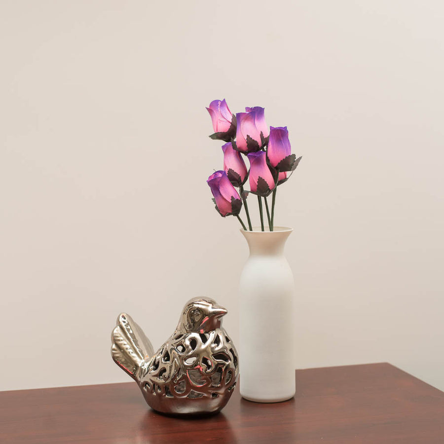 Pink/Purple Closed Bud Roses 8-Pack - The Original Wooden Rose