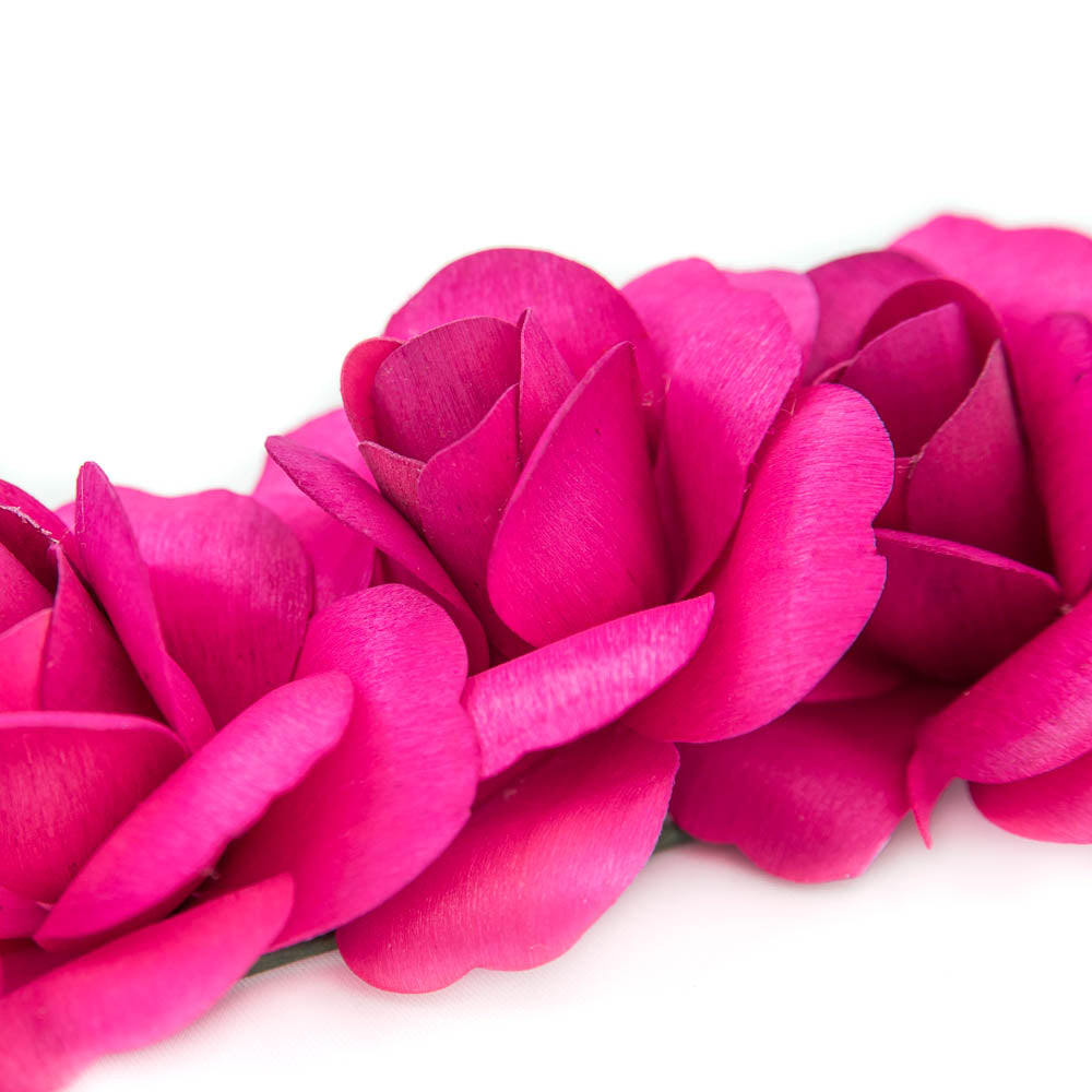 Opene Roses Hot Pink Fully Open Roses 6-Pack – The Original Wooden Rose