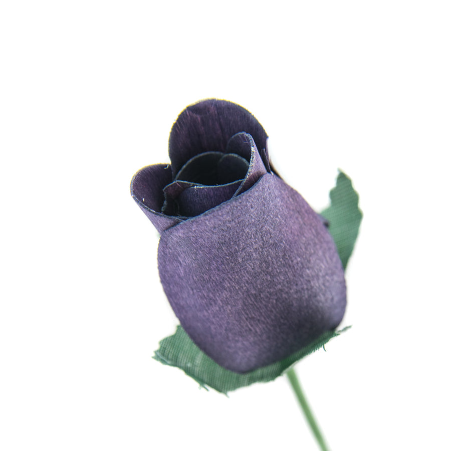 Grey Closed Bud Roses 8-Pack - The Original Wooden Rose
