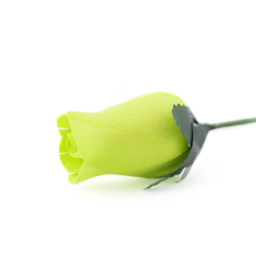Light Green Closed Bud Roses 8-Pack - The Original Wooden Rose